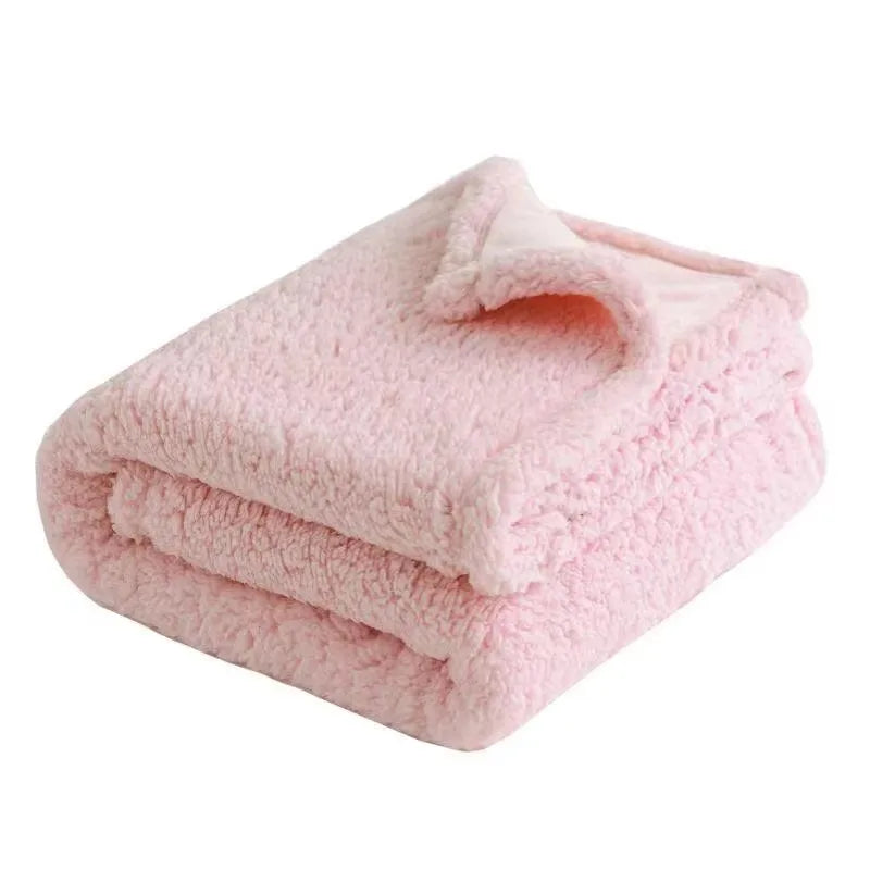 Plaid shaggy en microfibre