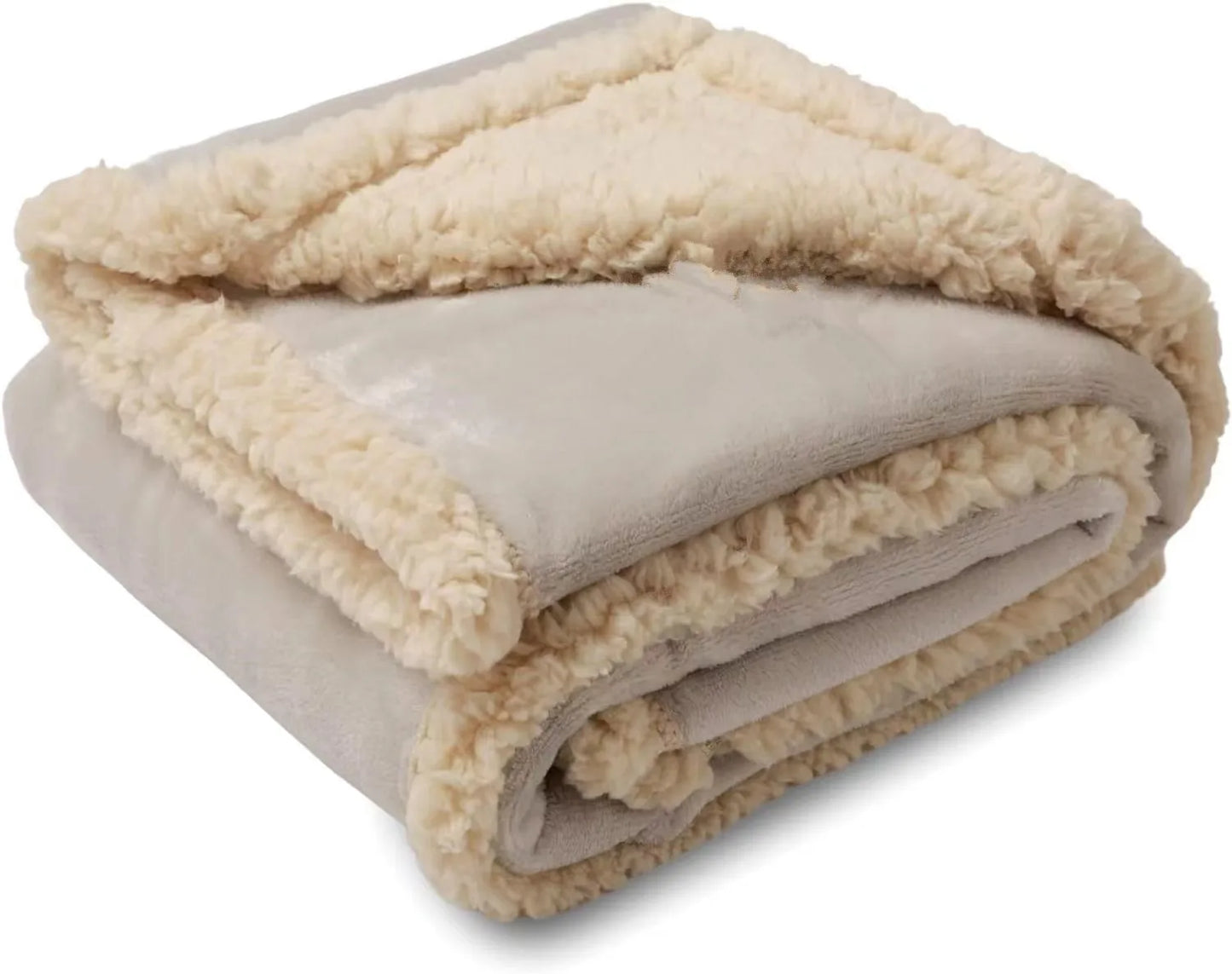 Plaid shaggy en microfibre