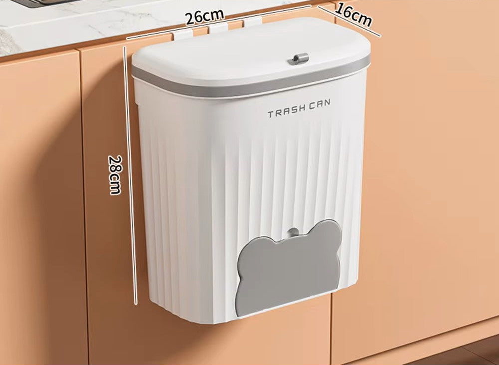 Poubelle murale utile